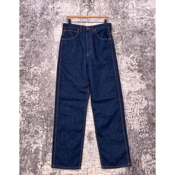 The Great Miner Jeans 27 Womens High Rise Relaxed Straight Dark Wash Denim - Picture 1 of 7